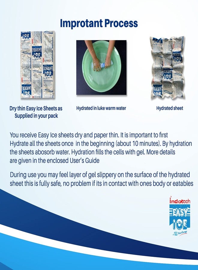 Easy Ice 3 dry gel ice Pack for Ice Box, Cold/Hot Therapy. Each sheet 10 x 7 inch. - Image 2